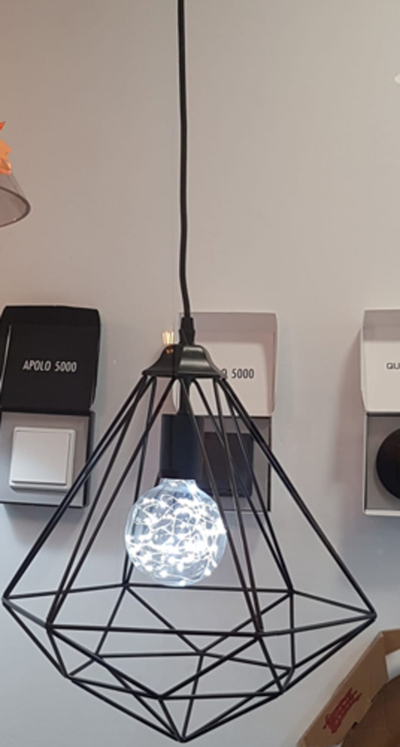 lampara rejilla diamante  isntalaciones electricas M&M venta y colocacion