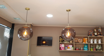 lampara bola vintage  isntalaciones electricas M&M venta y colocacion